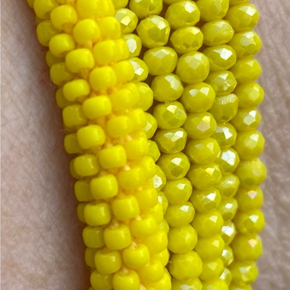 Curated yellow bracelet set: 7” Sashka, adjustable Rustic Cuff Felicity.… - Picture 3 of 4